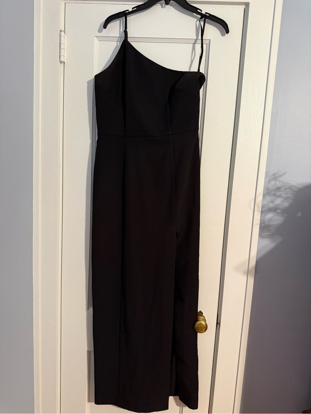 Gianni Bini Black One-Shoulder Evening Dress